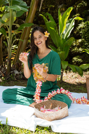 TEE MOTHER IS MOTHERING - OVERSIZED FIT - MATCHA