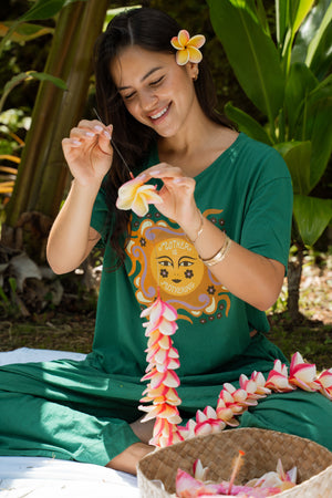 TEE MOTHER IS MOTHERING - OVERSIZED FIT - MATCHA