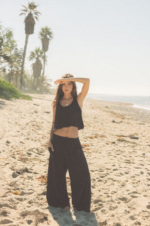 PANT LUCA - LAVA BLACK