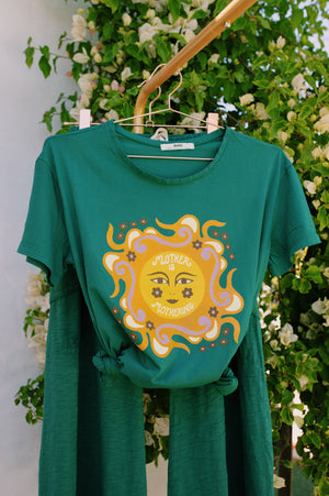 TEE MOTHER IS MOTHERING - OVERSIZED FIT - MATCHA