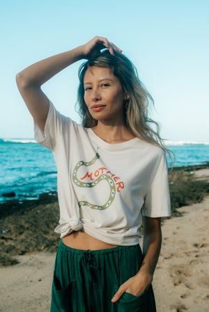 TEE MOTHER SNAKE - OVERSIZED FIT - MOONSTRUCK