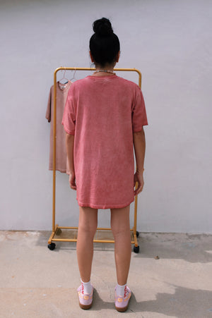 TEE SHIRT DRESS (PERFECTLY IMPERFECT) - MISTY PITAYA
