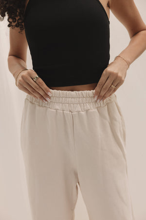 EVERYDAY WIDELEG SWEATPANT - COCONUT