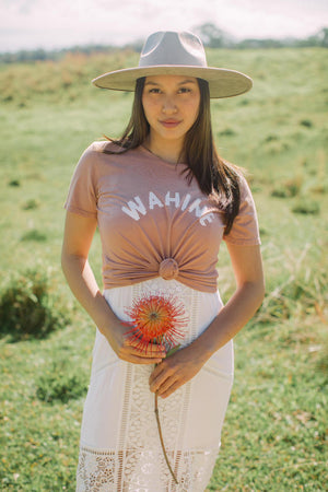 TEE WAHINE - ROSE CLOUD