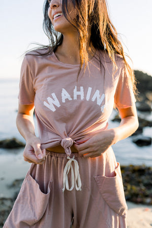 TEE WAHINE - ROSE CLOUD