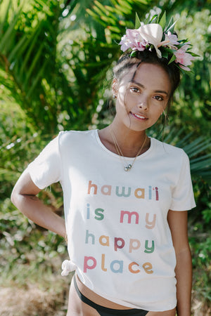 TEE HAWAI'I IS MY HAPPY PLACE - COCONUT
