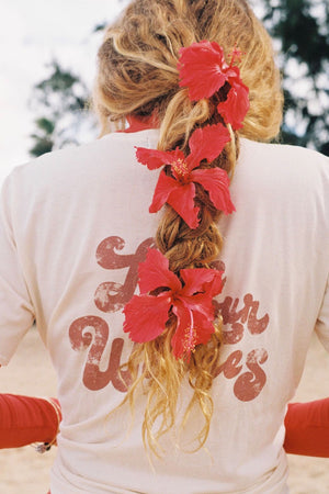 TEE LOVE YOUR WAHINES - COCONUT