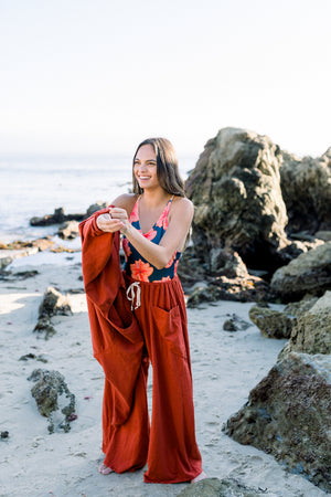 PANT LUCA - LEHUA RED