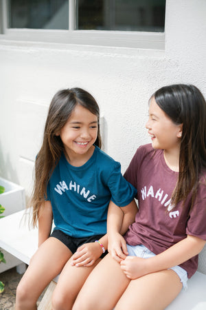 YOUTH TEE WAHINE - BLUE HAWAI'I