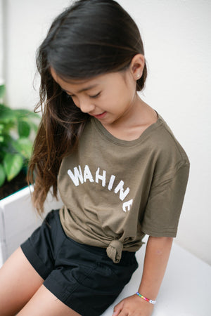 YOUTH TEE WAHINE - AVOCADO