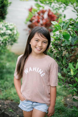 YOUTH TEE WAHINE - ROSE CLOUD