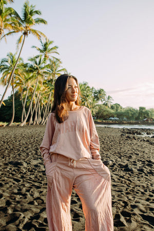 OVERSIZED SWEATER WAHINE - ROSE CLOUD