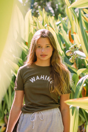 YOUTH TEE WAHINE - AVOCADO