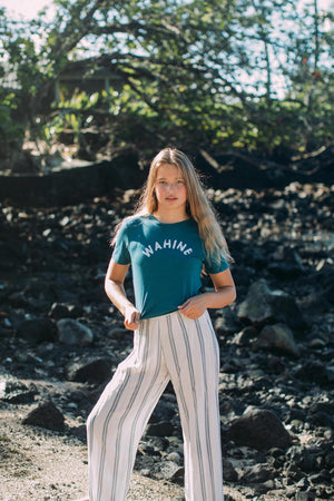 YOUTH TEE WAHINE - BLUE HAWAI'I