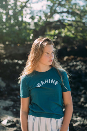 YOUTH TEE WAHINE - BLUE HAWAI'I