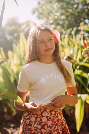 YOUTH TEE WAHINE - COCONUT