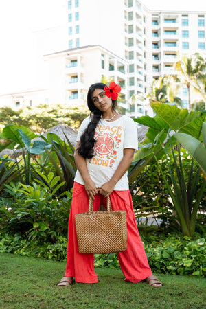 TEE PEACE NOW - OVERSIZED FIT - COCONUT