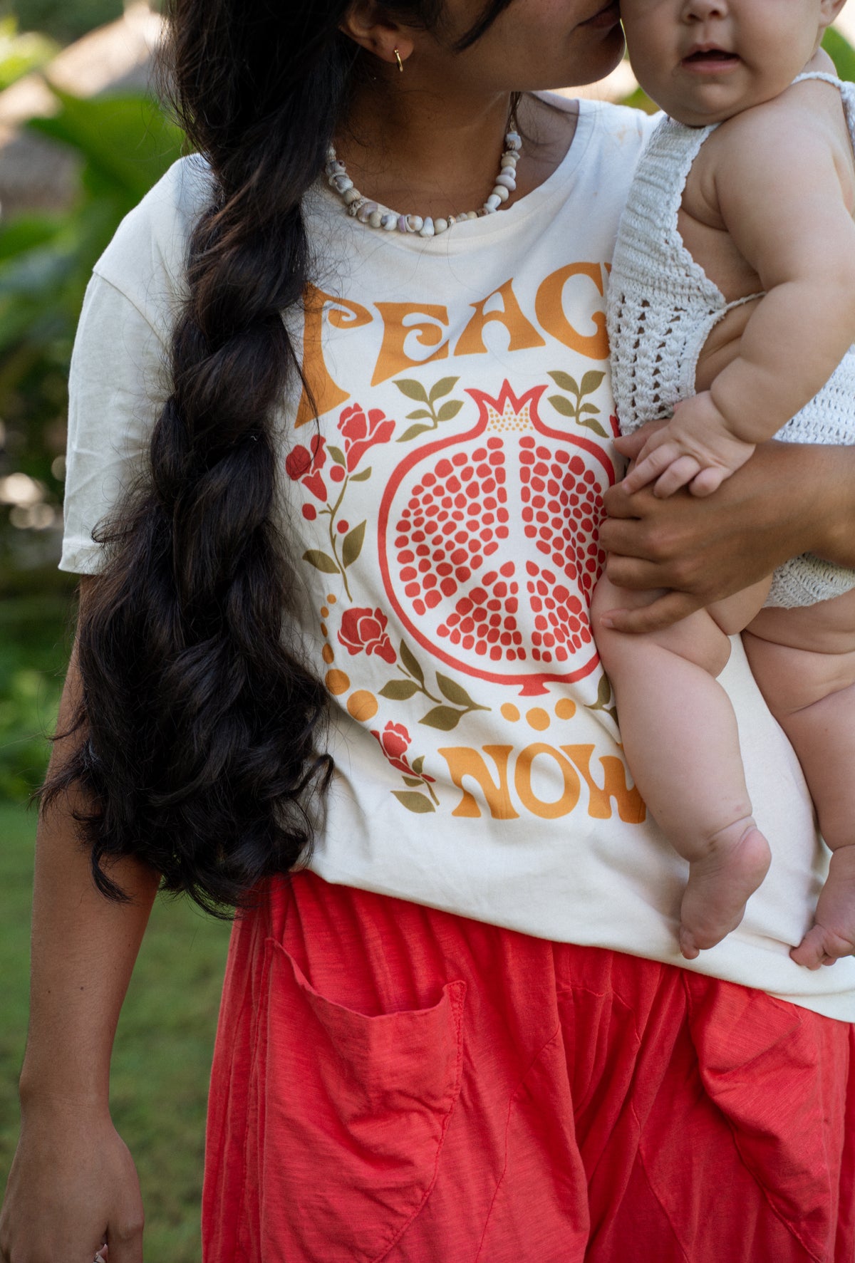 TEE PEACE NOW - OVERSIZED FIT - COCONUT