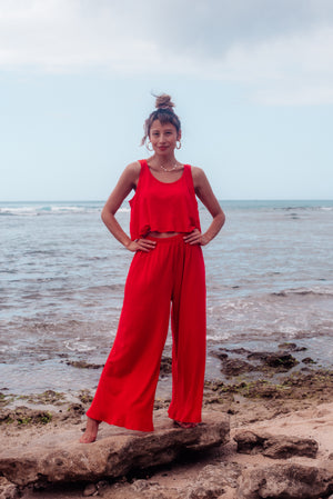 PANT LOLA - CHERRY