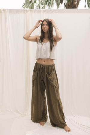 PANT LUCA - AVOCADO