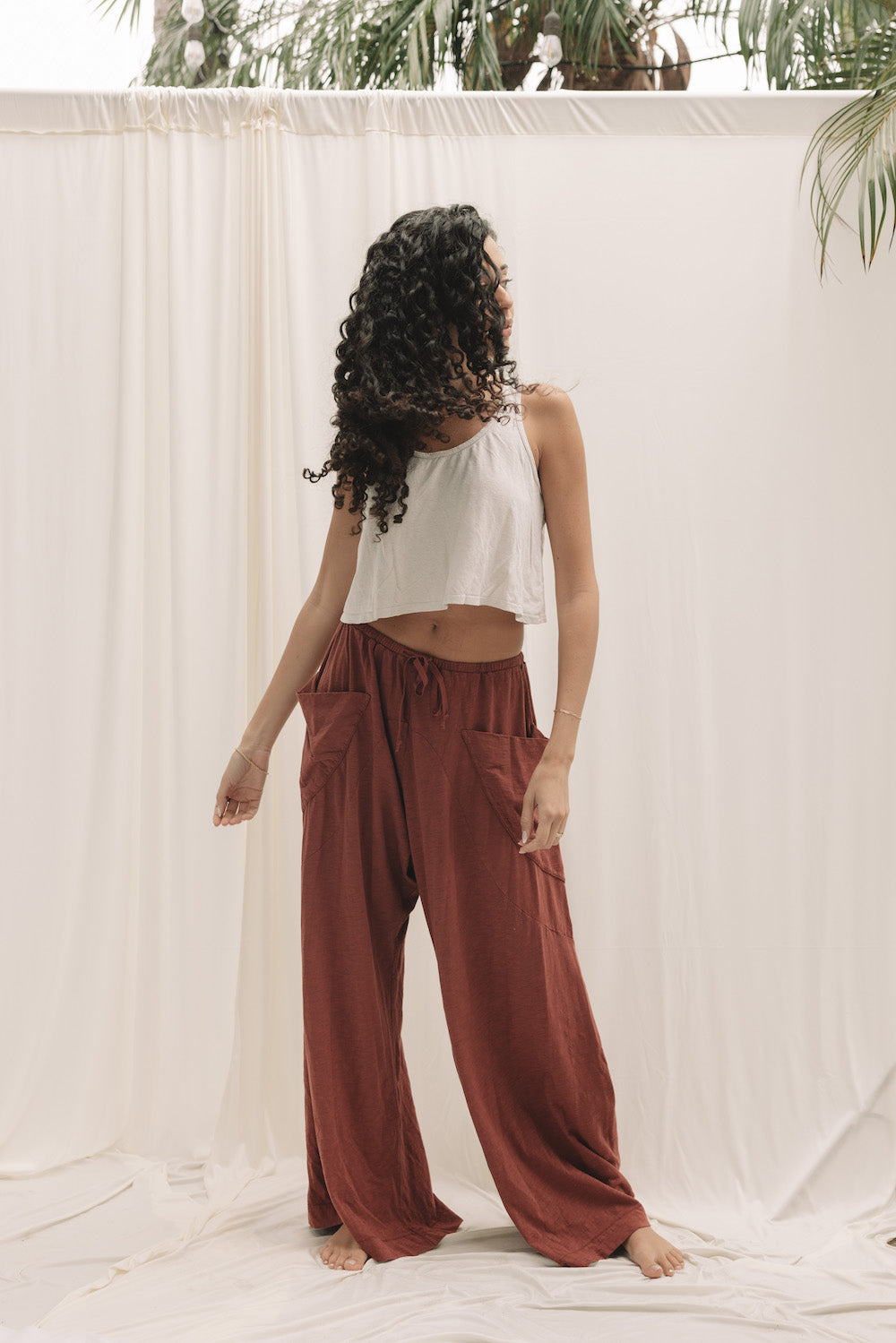 PANT LUCA - CRIMSON RED