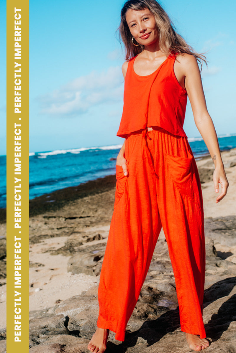 PANT LUCA - CHERRY (PERFECTLY IMPERFECT)