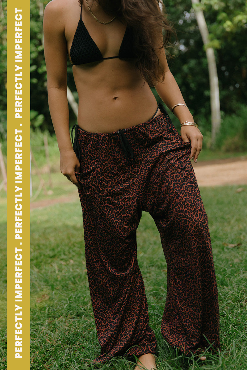 PANT LUCA - COCO LEOPARD (PERFECTLY IMPERFECT - SHORT INSEAM)