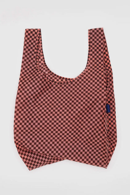 PINK BROWN CHECK BAGGU