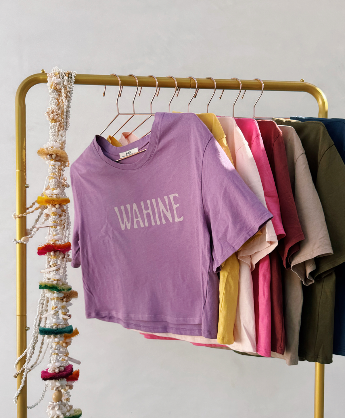 TEE WAHINE - BOXY CROPPED FIT - ORCHID