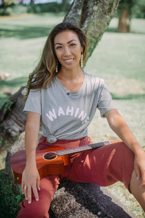 TEE WAHINE - MOON GREY