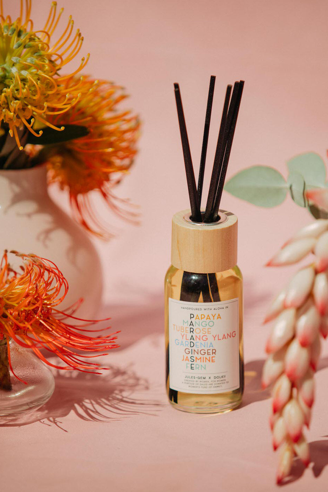 JULES + GEM HAWAI'I X DOLKII - 4 OZ REED DIFFUSER