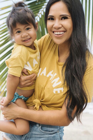 KEIKI TEE WAHINE - PINEAPPLE