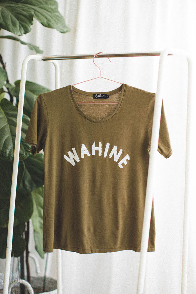 TEE WAHINE - AVOCADO