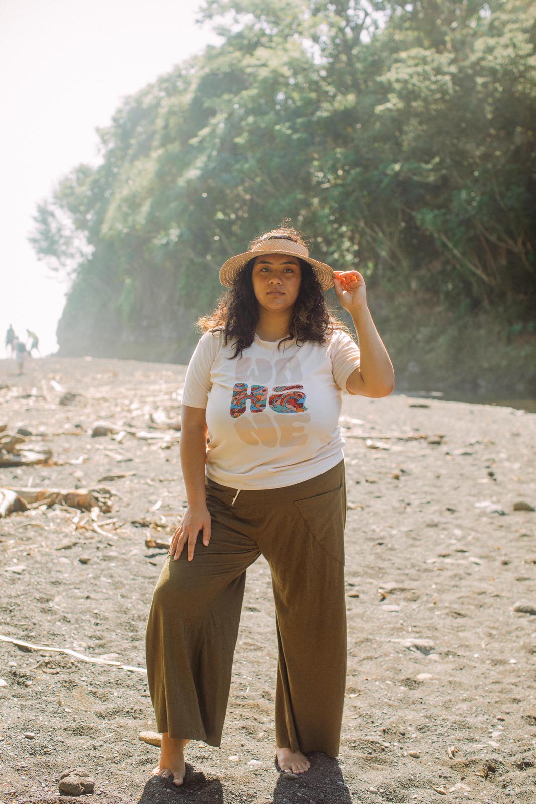 TEE WA'HI'NE - OVERSIZED FIT - COCONUT