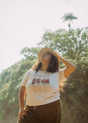 TEE WA'HI'NE - OVERSIZED FIT - COCONUT