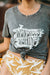 TEE WONDROUS WAHINE - STONE WASHED GREY