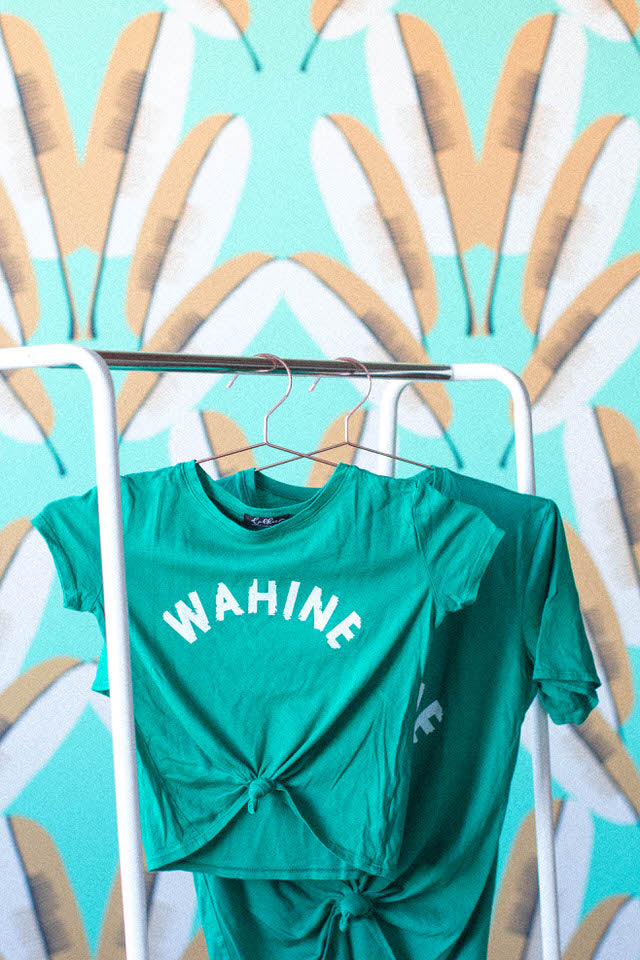 KEIKI TEE WAHINE - KAPAA GREEN