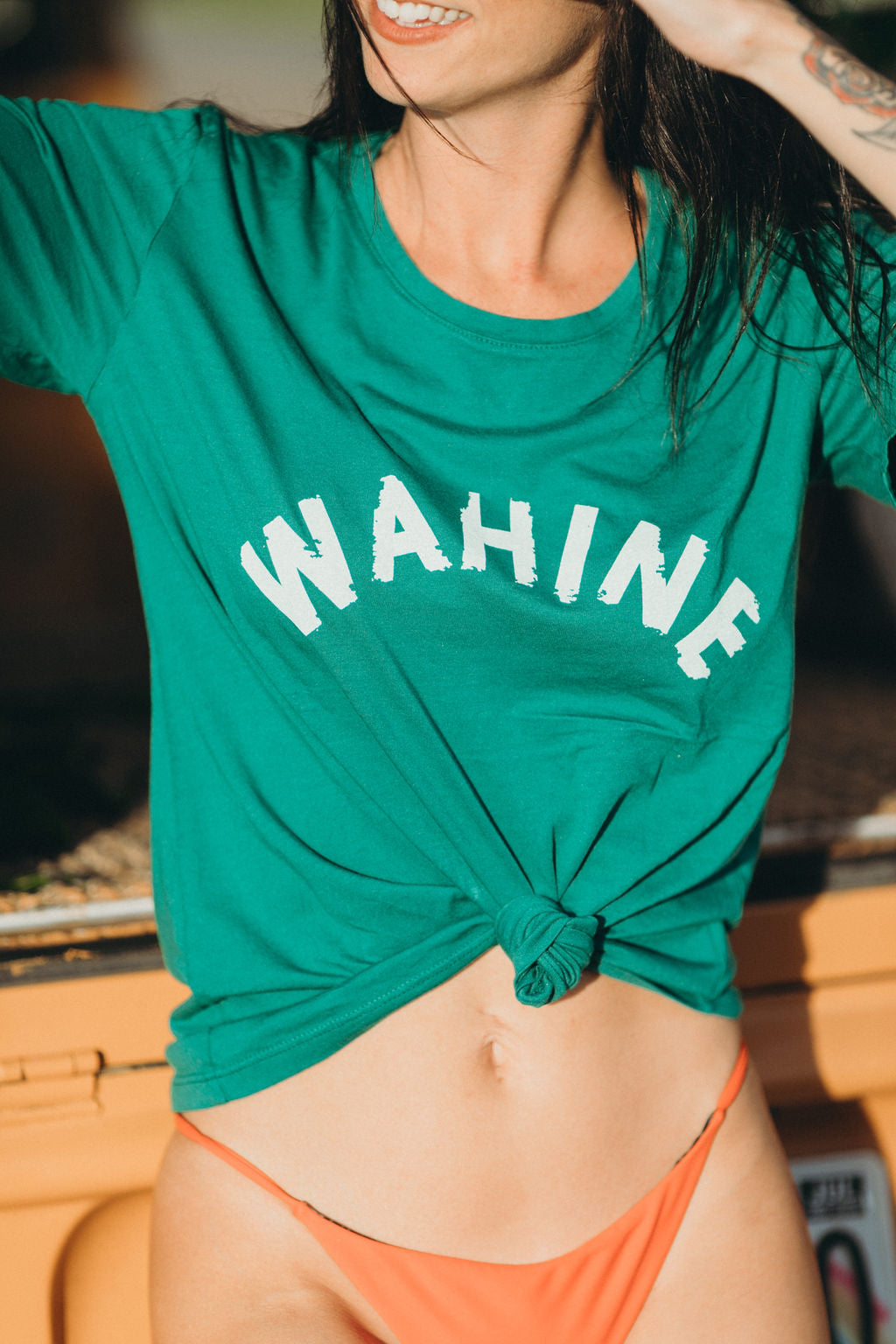 TEE WAHINE - KAPAA GREEN