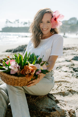 TEE WAHINE - WHITE SANDS