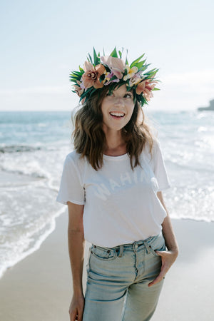 TEE WAHINE - WHITE SANDS