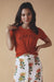 TEE WAHINE - LEHUA RED (SIZE XS)