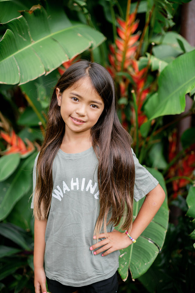 YOUTH TEE WAHINE - ALOE