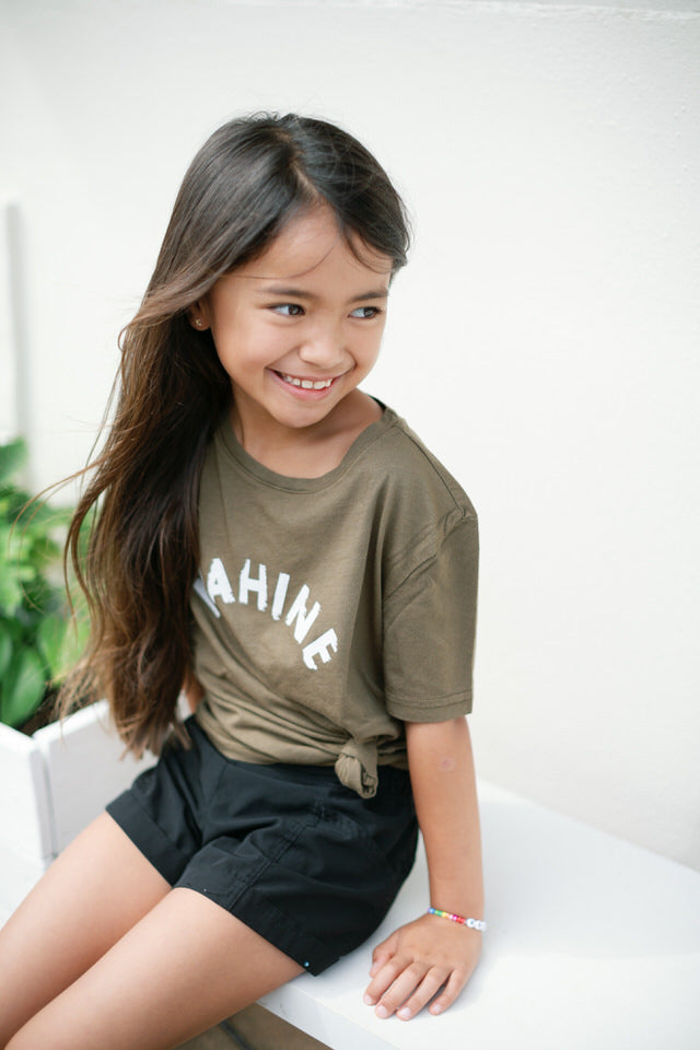 YOUTH TEE WAHINE - AVOCADO