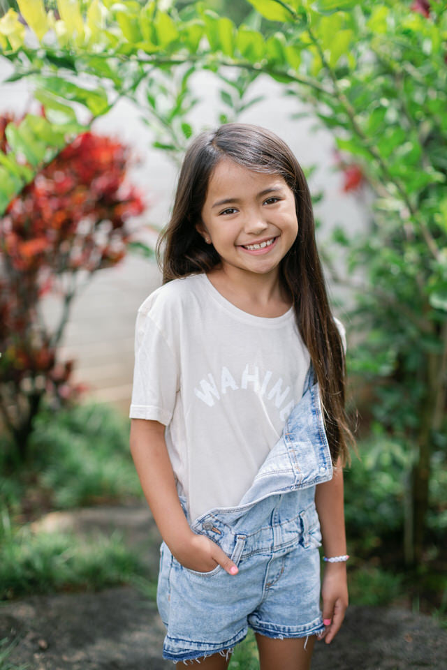 YOUTH TEE WAHINE - COCONUT
