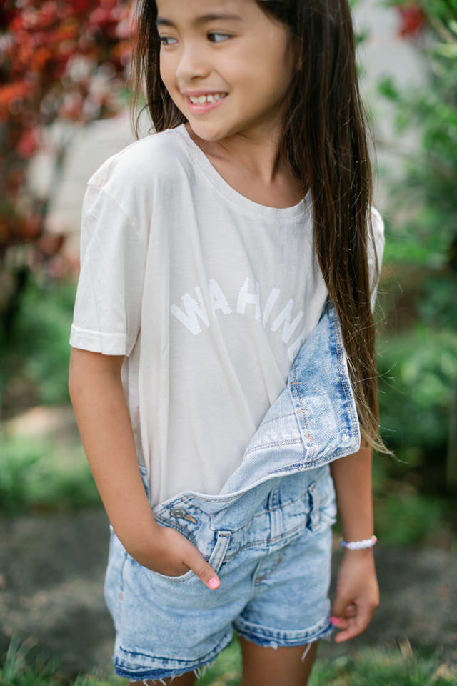 YOUTH TEE WAHINE - COCONUT