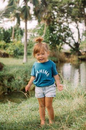 KIIKII TEE WAHINE - BLUE HAWAI'I