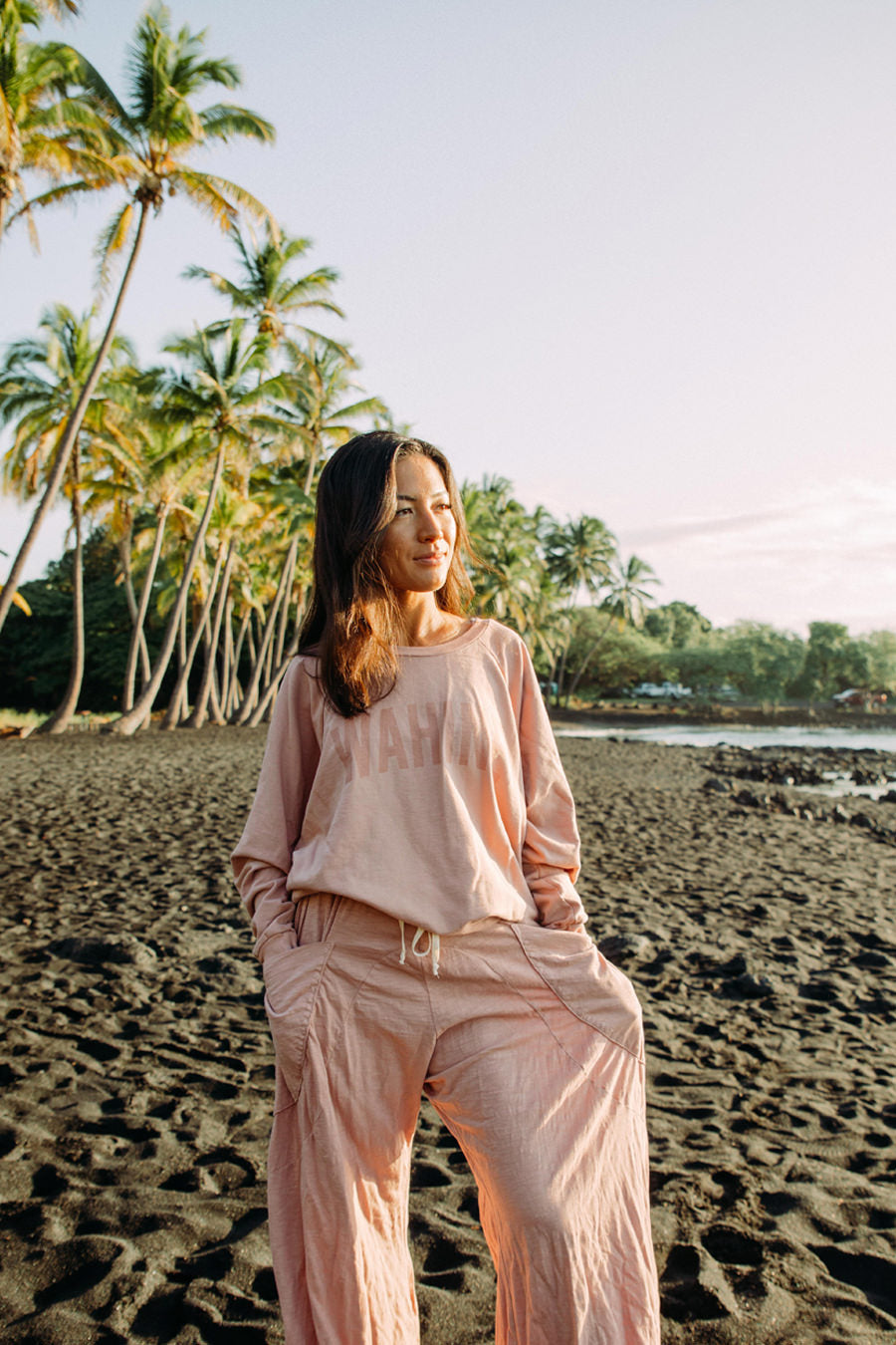 OVERSIZED SWEATER WAHINE - ROSE CLOUD