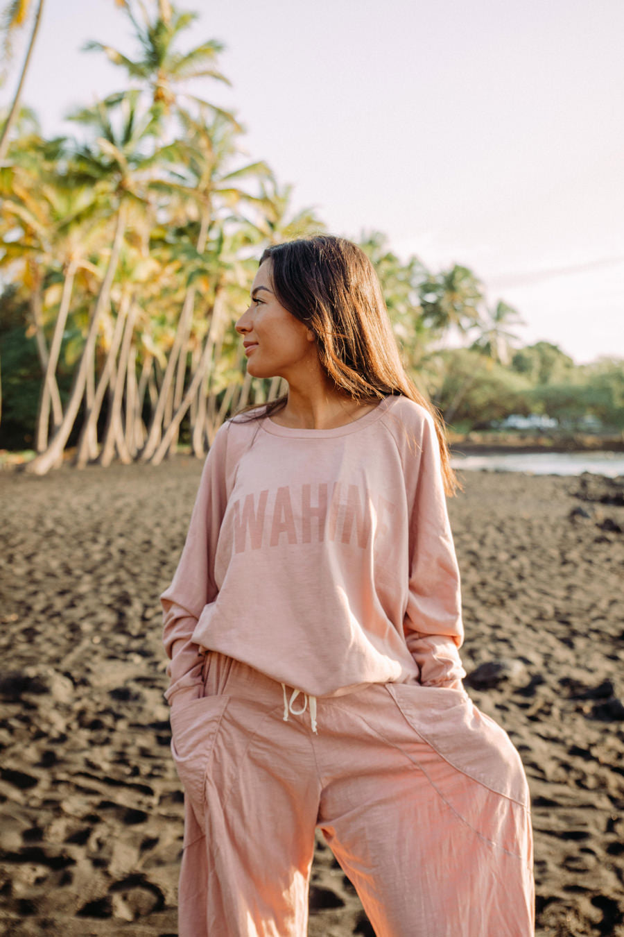 OVERSIZED SWEATER WAHINE - ROSE CLOUD