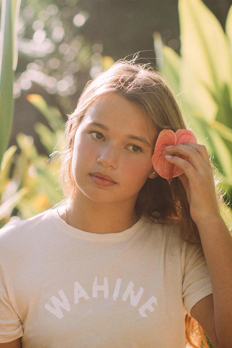 YOUTH TEE WAHINE - COCONUT