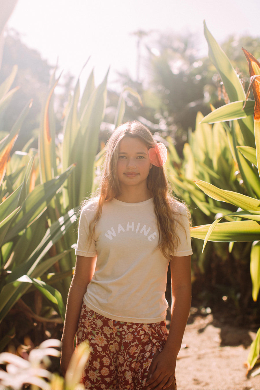 YOUTH TEE WAHINE - COCONUT